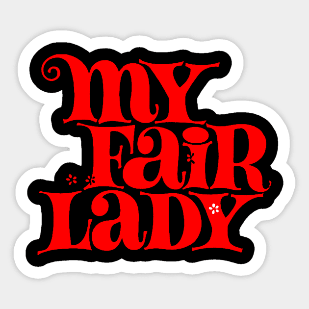 My Fair Lady Flower Sticker by Lucky Cet